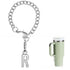 Silver Keychain Backpack Cup Accessories Chain English Letters And Numbers Cute Jewelry Pendant for tumblers, Tumbler Set Accessories
